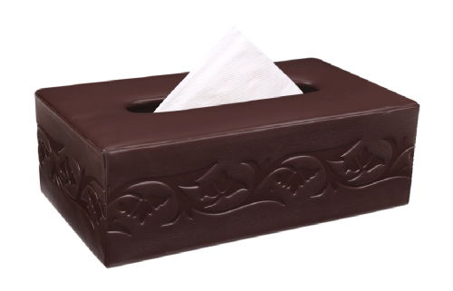 Triple Petal Floral Embossed Smooth Tissue Box